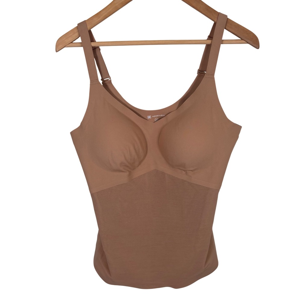 Honeylove LiftWear Cami Tan Sand Shapewear Compression Tank Top XL New NWOT